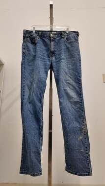 Carhartt Men's Straight Fit Denim Jeans - Medium Wash (38x34)